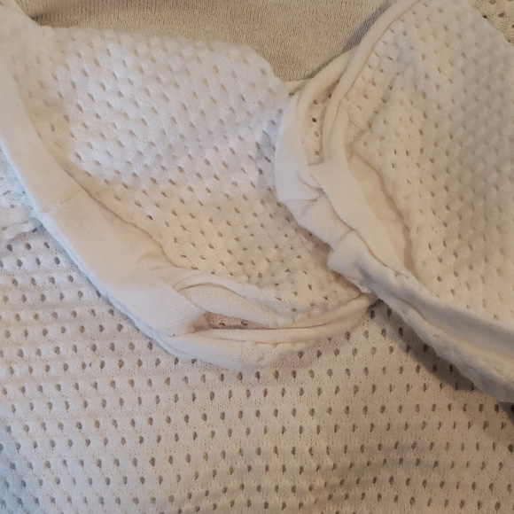 Tribal White Pointelle Sweater Size Medium - Picture 5 of 8